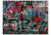 Wall Mural Urban Graffiti - Urban Mural with Inscriptions and Irregular Letters 60552 additionalThumb 1