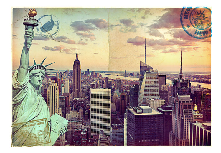 Photo Wallpaper Postcard from New York 61652 additionalImage 1