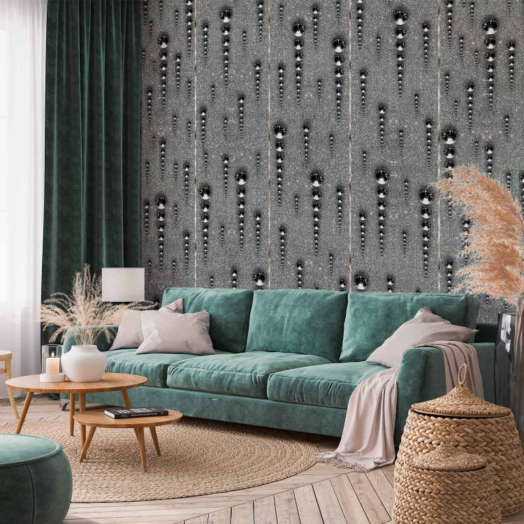 Modern Wallpaper Graphite icicles 89052