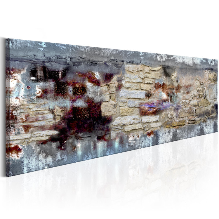 Canvas Art Print Stone Time (1-piece) - Artistic Abstraction with Brick Texture 93952 additionalImage 2