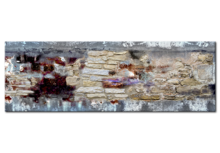Canvas Art Print Stone Time (1-piece) - Artistic Abstraction with Brick Texture 93952