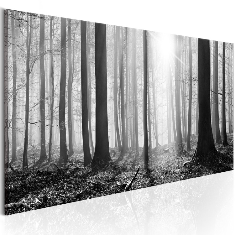 Canvas Art Print Black and White Forest 96052 additionalImage 2