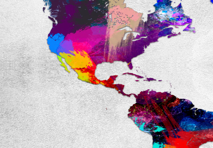 Canvas World Map: Coloured Revolution 97452 additionalImage 4