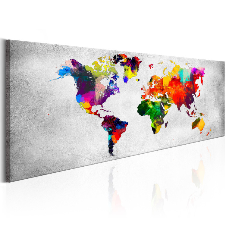 Canvas World Map: Coloured Revolution 97452 additionalImage 2