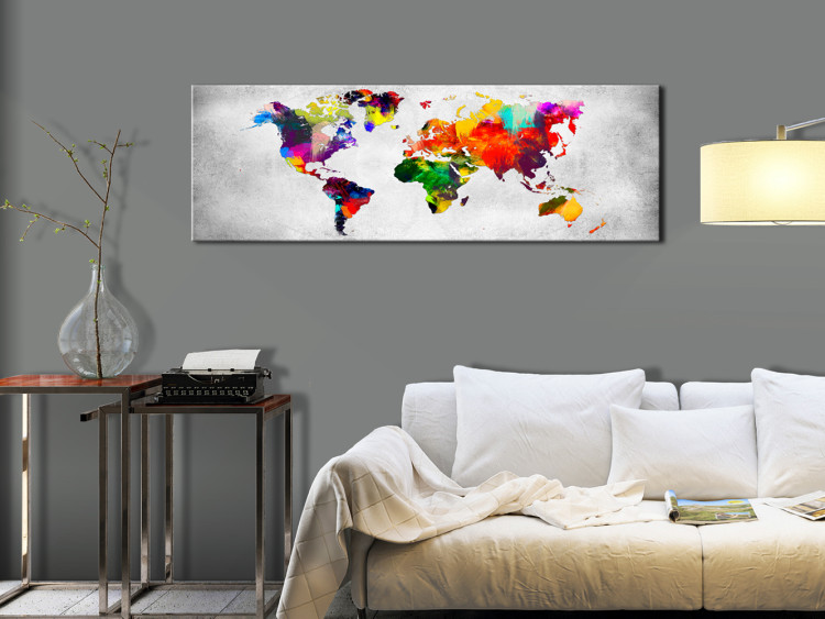 Canvas World Map: Coloured Revolution 97452 additionalImage 3
