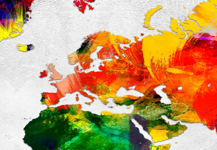 Canvas World Map: Coloured Revolution 97452 additionalImage 5