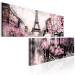 Canvas Print Love: Pink Paris - Artistic Depiction of City with Eiffel Tower 97552 additionalThumb 2