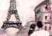Canvas Print Love: Pink Paris - Artistic Depiction of City with Eiffel Tower 97552 additionalThumb 5