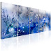 Canvas Morning Dew (5-piece) - Blue Dandelions with Water Droplets 105162 additionalThumb 2