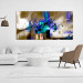 Canvas Print Artist's signature - abstraction with a predominance of blue and brown 107362 additionalThumb 3