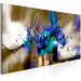 Canvas Print Artist's signature - abstraction with a predominance of blue and brown 107362 additionalThumb 2