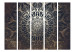 Room Divider Cobweb (Brown) II - oriental brown mandala in Zen motif 107962 additionalThumb 3