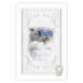Poster Cat in Glasses - Playful composition with an animal on a white background 114362