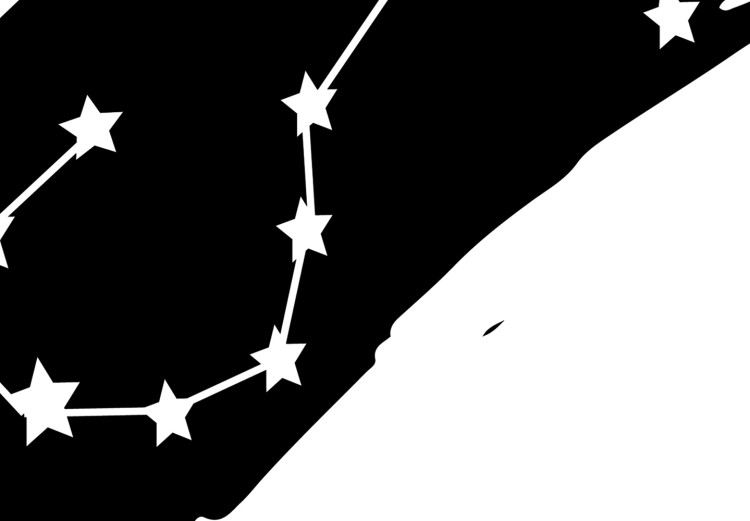 Poster Zodiac signs: Scorpio - black and white star constellation and texts 114862 additionalImage 9