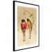 Wall Poster Birds on Branch - colorful composition with a green leaf and a flower 116662 additionalThumb 11