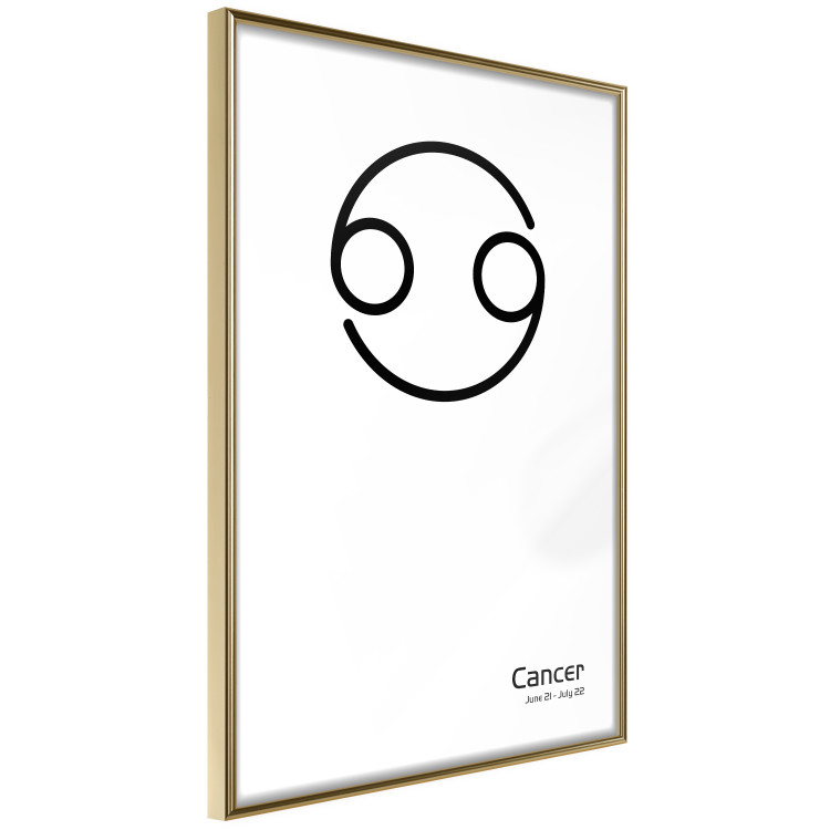 Wall Poster Cancer - minimalist black and white composition with date and zodiac sign 117062 additionalImage 12