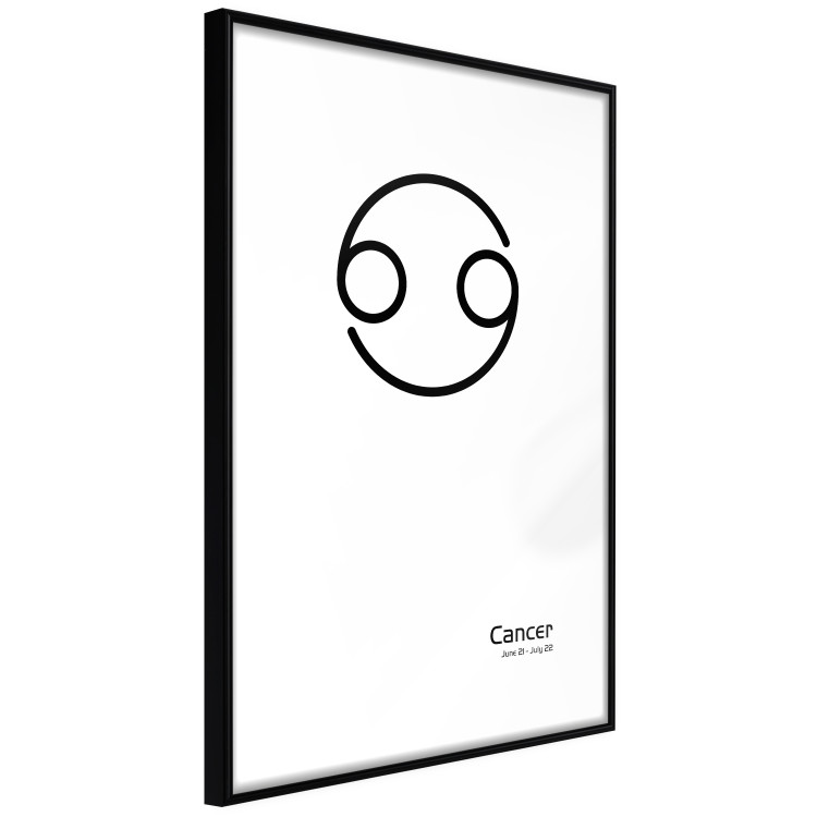 Wall Poster Cancer - minimalist black and white composition with date and zodiac sign 117062 additionalImage 11