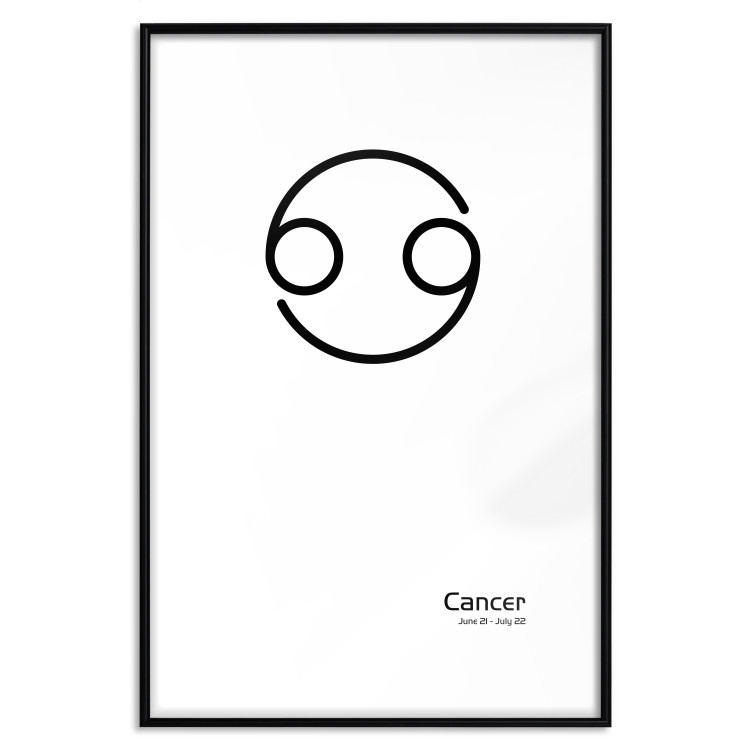 Wall Poster Cancer - minimalist black and white composition with date and zodiac sign 117062 additionalImage 15