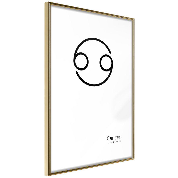 Wall Poster Cancer - minimalist black and white composition with date and zodiac sign 117062 additionalImage 6