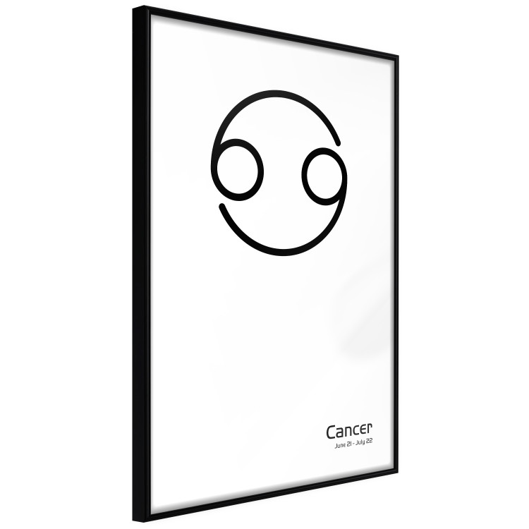 Wall Poster Cancer - minimalist black and white composition with date and zodiac sign 117062 additionalImage 10