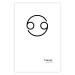 Wall Poster Cancer - minimalist black and white composition with date and zodiac sign 117062 additionalThumb 19