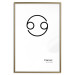 Wall Poster Cancer - minimalist black and white composition with date and zodiac sign 117062 additionalThumb 14