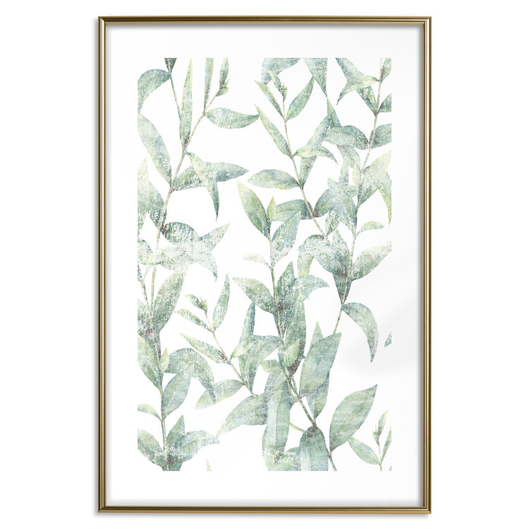 Wall Poster Subtle Rustle - botanical composition with delicate green leaves 118262 additionalImage 14