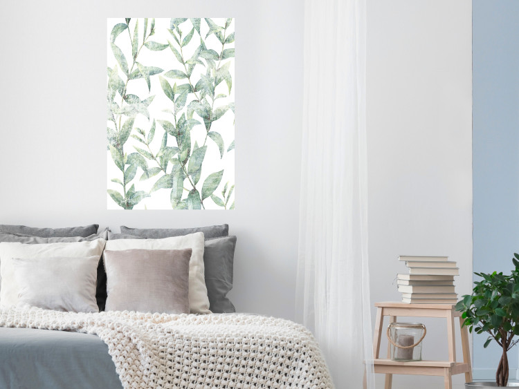 Wall Poster Subtle Rustle - botanical composition with delicate green leaves 118262 additionalImage 17