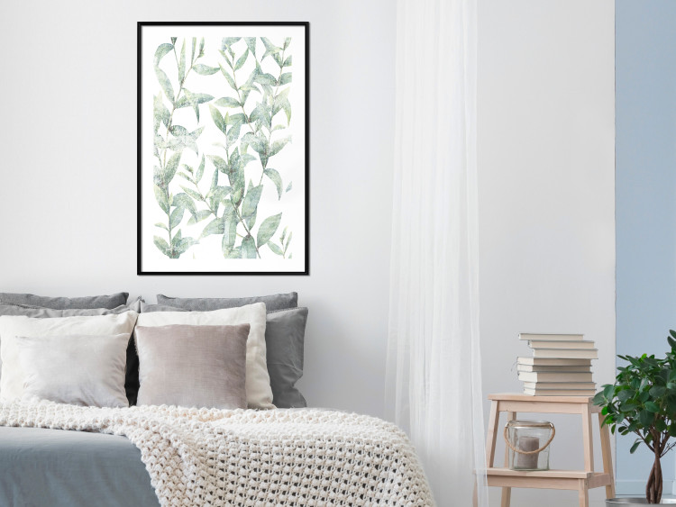 Wall Poster Subtle Rustle - botanical composition with delicate green leaves 118262 additionalImage 4