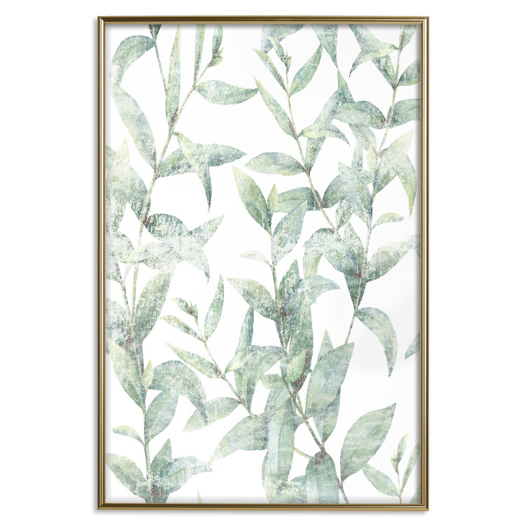 Wall Poster Subtle Rustle - botanical composition with delicate green leaves 118262 additionalImage 16