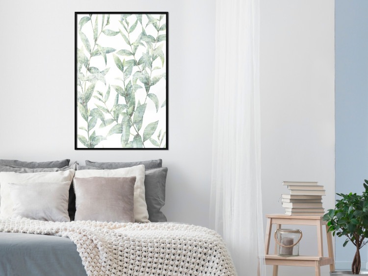 Wall Poster Subtle Rustle - botanical composition with delicate green leaves 118262 additionalImage 3