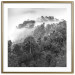 Wall Poster Rainy Forest - black and white landscape with a view of trees and fog 120462 additionalThumb 18