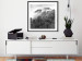 Wall Poster Rainy Forest - black and white landscape with a view of trees and fog 120462 additionalThumb 4