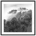 Wall Poster Rainy Forest - black and white landscape with a view of trees and fog 120462 additionalThumb 15