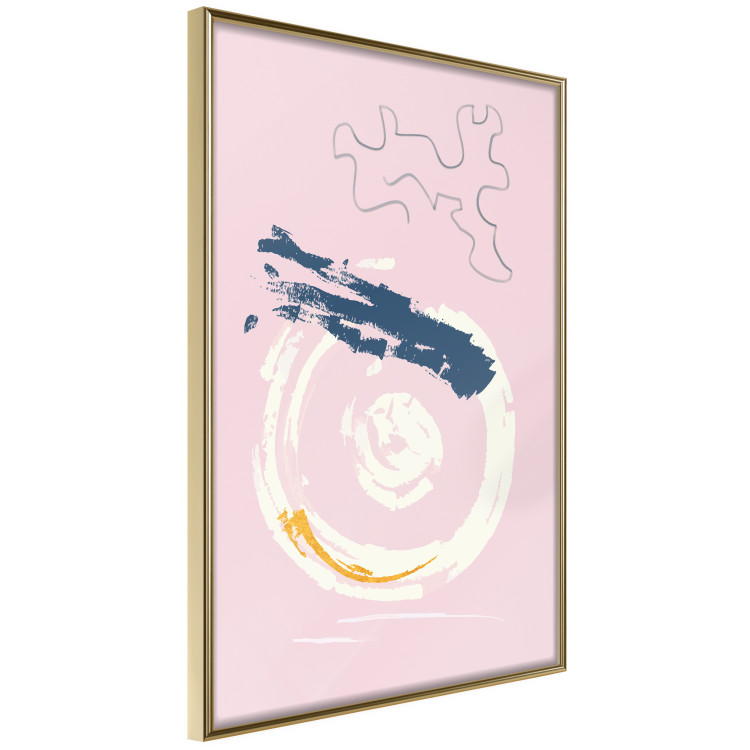 Wall Poster Rosy Accent - abstract artistic pattern on a pink background 122662 additionalImage 12