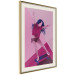 Wall Poster Powerslide - woman skateboarding in pastel pink motif 123362 additionalThumb 2