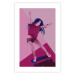 Wall Poster Powerslide - woman skateboarding in pastel pink motif 123362 additionalThumb 17