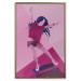 Wall Poster Powerslide - woman skateboarding in pastel pink motif 123362 additionalThumb 26