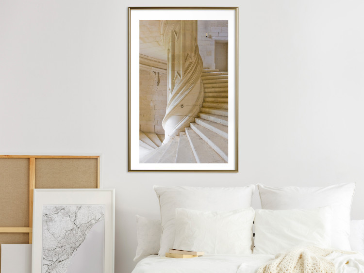 Wall Poster Stone Stairs - architecture of stone stairs in spiral form 123862 additionalImage 13