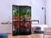 Room Divider Screen Reggae - New York (3-piece) - colorful skyscrapers at night 124262 additionalThumb 2