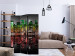 Room Divider Screen Reggae - New York (3-piece) - colorful skyscrapers at night 124262 additionalThumb 4