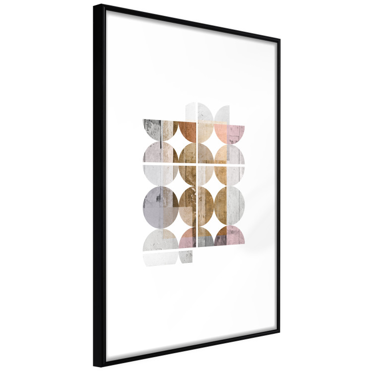 Wall Poster Harmonious Shape - abstract circles on a contrasting white background 125262 additionalImage 11