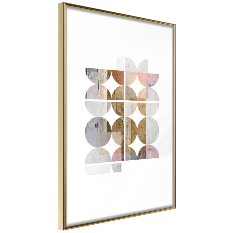 Wall Poster Harmonious Shape - abstract circles on a contrasting white background 125262 additionalImage 14