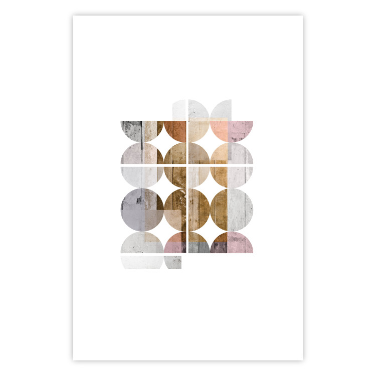 Wall Poster Harmonious Shape - abstract circles on a contrasting white background 125262 additionalImage 18