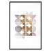 Wall Poster Harmonious Shape - abstract circles on a contrasting white background 125262 additionalThumb 24