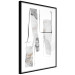 Wall Poster Gray Reform - line art and abstract figures with stone texture 125362 additionalThumb 13