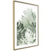 Wall Poster Cool Green - composition of green monstera leaves on a white background 126862 additionalThumb 7