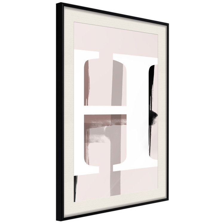 Wall Poster Letter H - white alphabet letter on abstract pastel background 127862 additionalImage 2
