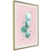 Poster Flying Sweets - abstract turquoise cookies on pastel background 127962 additionalThumb 3