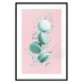 Poster Flying Sweets - abstract turquoise cookies on pastel background 127962 additionalThumb 16